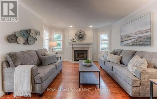 2 - 410 Craigleith Drive, Waterloo, ON - Indoor Photo Showing Living Room With Fireplace