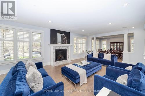 284 Ridgeside Farm Drive, Ottawa, ON - Indoor Photo Showing Living Room With Fireplace