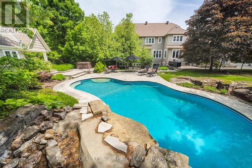 284 Ridgeside Farm Drive, Ottawa, ON - Outdoor With In Ground Pool With Backyard