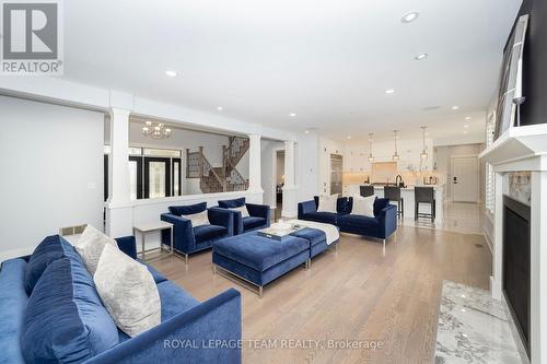 284 Ridgeside Farm Drive, Ottawa, ON - Indoor Photo Showing Living Room With Fireplace