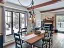 Salle Ã  manger - 1-142 Rue Pinoteau, Mont-Tremblant, QC  - Indoor Photo Showing Dining Room With Fireplace 