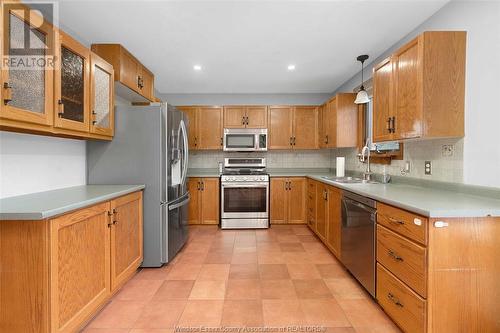 23 Argyle, Chatham, ON - Indoor Photo Showing Kitchen With Double Sink