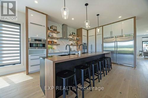 15353 Plover Mills Road, Middlesex Centre (Bryanston), ON - Indoor Photo Showing Kitchen With Upgraded Kitchen