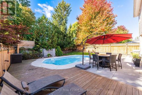 49 Farncomb Crescent, Clarington (Bowmanville), ON - Outdoor With In Ground Pool With Deck Patio Veranda With Backyard