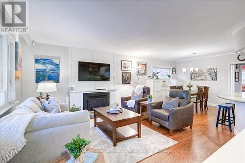 284 Burnett Avenue, Toronto, ON - Indoor Photo Showing Living Room With Fireplace