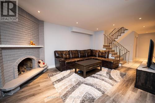 133 Murray St Street E, Brampton, ON - Indoor Photo Showing Living Room With Fireplace