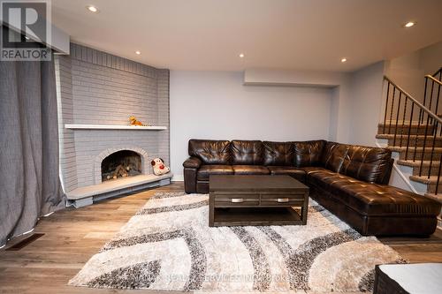 133 Murray St Street E, Brampton, ON - Indoor Photo Showing Living Room With Fireplace