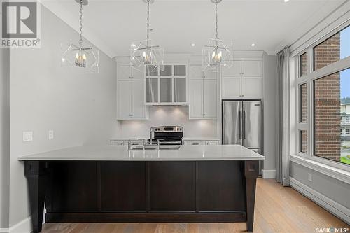 206 404 Cartwright Street, Saskatoon, SK - Indoor Photo Showing Kitchen With Upgraded Kitchen