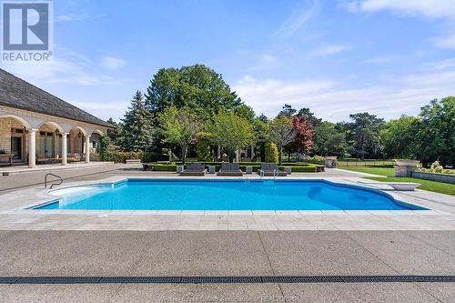 450 Seacliff Drive West, Leamington, ON - Outdoor With In Ground Pool With Backyard