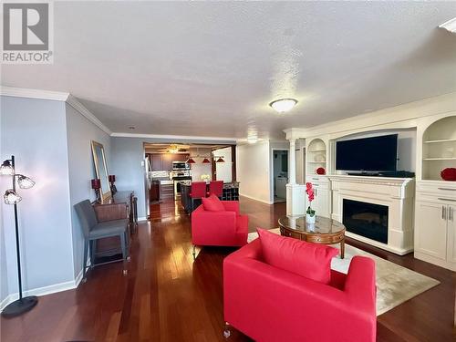 190 Mountain Street Unit# 405, Sudbury, ON - Indoor Photo Showing Living Room With Fireplace