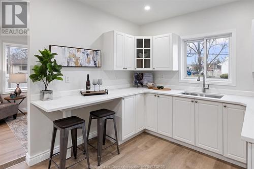 693 Bensette, Windsor, ON - Indoor Photo Showing Kitchen With Double Sink