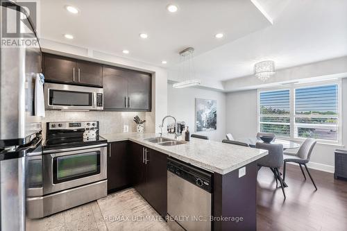 414 - 676 Sheppard Avenue E, Toronto, ON - Indoor Photo Showing Kitchen With Double Sink With Upgraded Kitchen