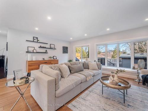 53 Wichey Rd, Toronto, ON - Indoor Photo Showing Living Room With Fireplace