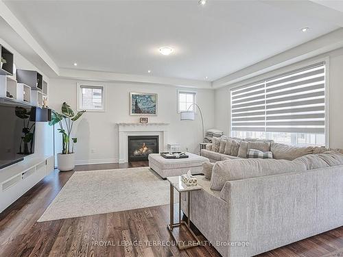 180 Klein Mills Rd, Vaughan, ON - Indoor Photo Showing Living Room With Fireplace