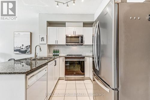 608 - 3504 Hurontario Street, Mississauga, ON - Indoor Photo Showing Kitchen With Double Sink With Upgraded Kitchen