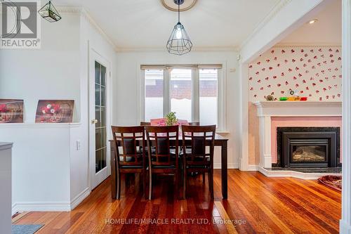 13 Foster Road, Mississauga, ON - Indoor Photo Showing Dining Room With Fireplace