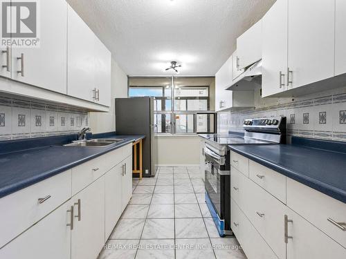 101 - 15 Kensington Road, Brampton, ON - Indoor Photo Showing Kitchen With Double Sink