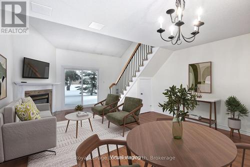 6 - 127 Alfred Street W, Blue Mountains (Thornbury), ON - Indoor Photo Showing Living Room With Fireplace