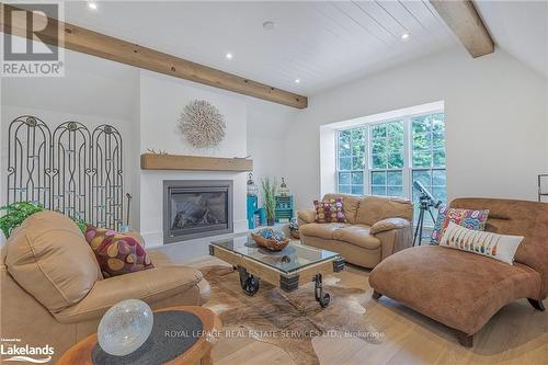 53 Niagara Street, Collingwood, ON - Indoor Photo Showing Living Room With Fireplace