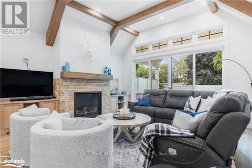 53 Niagara Street, Collingwood, ON - Indoor Photo Showing Living Room With Fireplace