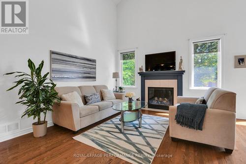 518 Golden Sedge Way, Ottawa, ON - Indoor Photo Showing Living Room With Fireplace