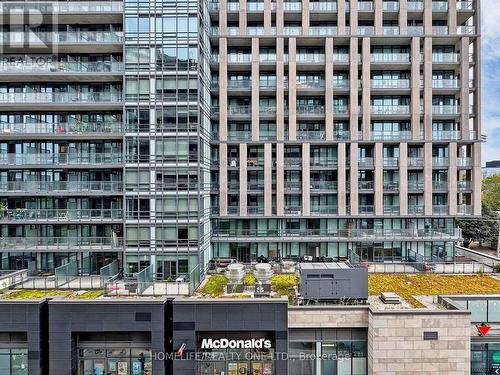 510 - 20 Joe Shuster Way, Toronto, ON - Outdoor With Balcony With Facade