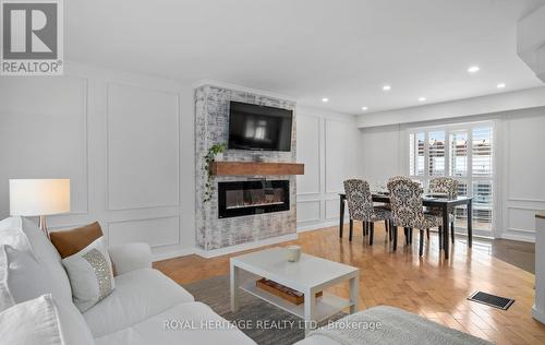 82 Springdale Crescent, Oshawa (Donevan), ON - Indoor Photo Showing Living Room With Fireplace