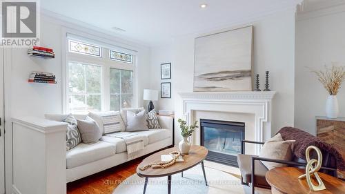 14 St Raymond Heights, Toronto, ON - Indoor Photo Showing Living Room With Fireplace