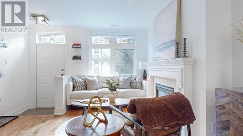 14 St Raymond Heights, Toronto, ON - Indoor Photo Showing Living Room With Fireplace