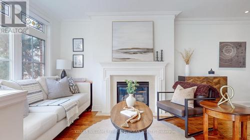 14 St Raymond Heights, Toronto, ON - Indoor Photo Showing Living Room With Fireplace