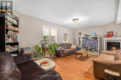 1384 Chatelain Avenue, Ottawa, ON - Indoor Photo Showing Living Room With Fireplace