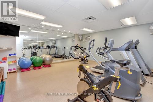 1805 - 1785 Frobisher Lane, Ottawa, ON - Indoor Photo Showing Gym Room