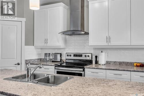 1629 Richardson Road, Saskatoon, SK - Indoor Photo Showing Kitchen With Stainless Steel Kitchen With Double Sink With Upgraded Kitchen