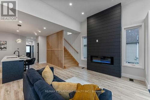 209 Grenfell Street, Hamilton, ON - Indoor With Fireplace