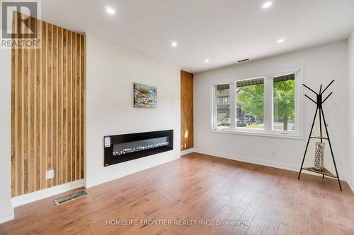 126 Walter Street, Kitchener, ON - Indoor Photo Showing Living Room With Fireplace