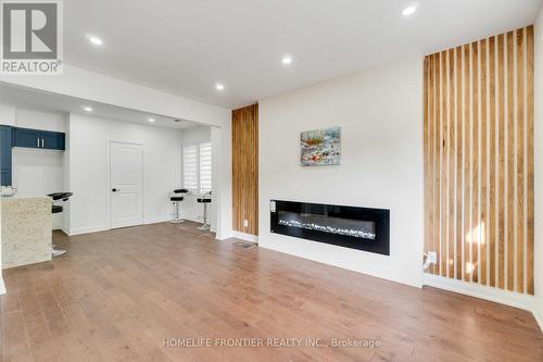 126 Walter Street, Kitchener, ON - Indoor Photo Showing Living Room With Fireplace