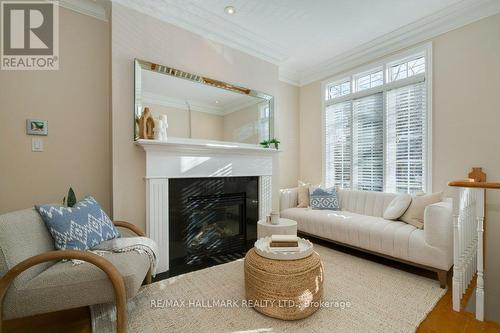 720A Kingston Road, Toronto, ON - Indoor Photo Showing Living Room With Fireplace