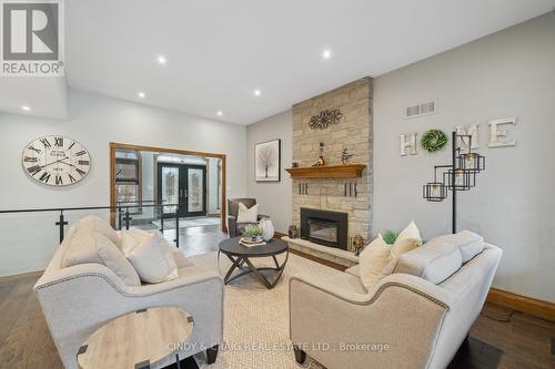 4215 Tooley Road, Clarington, ON - Indoor Photo Showing Living Room With Fireplace