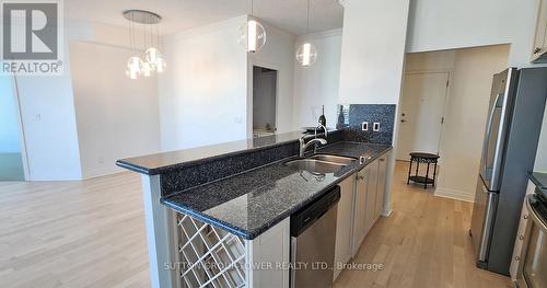 2205 - 2121 Lakeshore Boulevard W, Toronto, ON - Indoor Photo Showing Kitchen With Double Sink