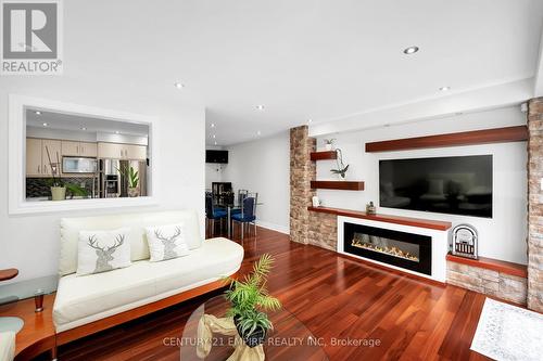 157 Venice Gate Drive, Vaughan, ON - Indoor Photo Showing Living Room With Fireplace