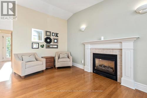 16 Railway Street, Perth, ON - Indoor Photo Showing Living Room With Fireplace