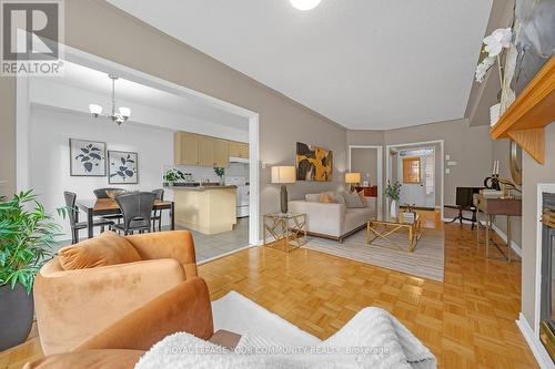 28 Haymer Drive, Vaughan, ON - Indoor Photo Showing Living Room With Fireplace