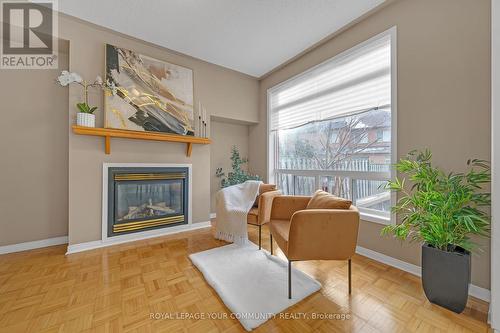 28 Haymer Drive, Vaughan, ON - Indoor Photo Showing Living Room With Fireplace