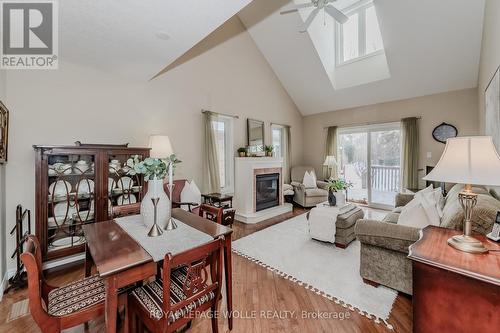 5A - 350 Doon Valley Drive, Kitchener, ON - Indoor Photo Showing Living Room With Fireplace