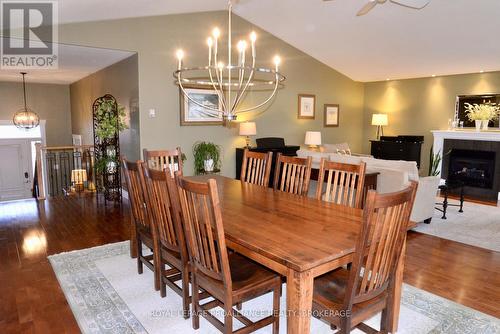 1079 Greenwood Park Drive, Kingston (Kingston East (Incl Barret Crt)), ON - Indoor Photo Showing Dining Room With Fireplace