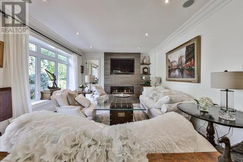 1359 Sedgewick Crescent, Oakville, ON - Indoor Photo Showing Living Room With Fireplace