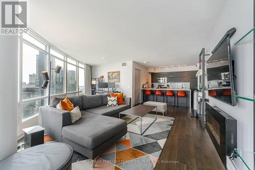 2805 - 361 Front Street W, Toronto, ON - Indoor Photo Showing Living Room With Fireplace