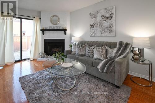 2 Barnard Court, Ajax, ON - Indoor Photo Showing Living Room With Fireplace