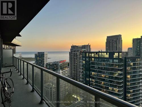 3002 - 20 Bruyeres Mews, Toronto, ON - Outdoor With Body Of Water With Balcony With View