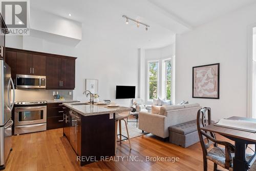 205 - 385 Brunswick Avenue, Toronto, ON - Indoor Photo Showing Kitchen With Double Sink